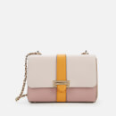 Aspinal of London Women's Lottie Small Bag - Shell Pink/Bloomsbury/Soft Taupe/Mandarin