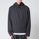 Y-3 Men's Classic Wool Stretch Hooded Windbreaker - Charcoal