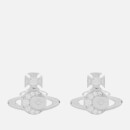 Vivienne Westwood Women's Dorina Bas Relief Earrings - Rhodium White