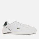 Lacoste Men's Graduatecap 0120 1 Leather Cupsole Trainers - White/Dark Green