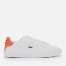 Lacoste Women's Graduate 0320 2 Leather Trainers - White/Orange
