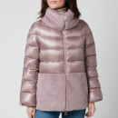 Herno Women's Ultra Lightweight Mixed Fabric Down Jacket - Lilla