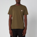 Maison Kitsuné Men's Fox Head Patch T-Shirt - Khaki