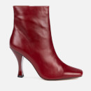 Kurt Geiger London Women's Rocco Leather Heeled Boots - Wine