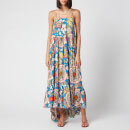 Simon Miller Women's Pumpa Layered Tank Dress - Blue Floral Print