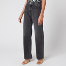 Simon Miller Women's High Rise Wide Leg Jeans - Vintage Wash Black Wash