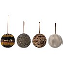 Bloomingville Feather Christmas Bauble - Set of 4