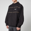 Drôle de Monsieur Men's Zipped Slogan Jacket - Black