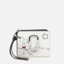 Marc Jacobs Women's Snapshot Peanuts Americana Mini Compact Wallet - White Multi