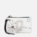Marc Jacobs Women's Snapshot Peanuts Americana Top Zip Multi Wallet - White Multi