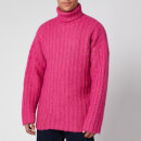 Our Legacy Men's Large Rib Turtleneck Jumper - Bubblegum Acrylic