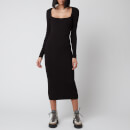 Ganni Women's Melange Knit Dress - Chicory Coffee