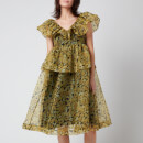 Ganni Women's Organza Dress - Flan
