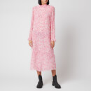 Ganni Women's Printed Georgette Dress - Sweet Lilac