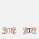 Ted Baker Women's Sabla: Crystal Sparkle Bow Stud Earrings - Rose Gold/Crystal