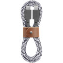 Native Union Belt Cable 1.2m - USB C - Lightning - Zebra