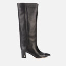 Kurt Geiger London Women's Burlington Leather Heeled Knee High Boots - Black