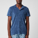 Orlebar Brown Men's Terry Towelling Polo Shirt - Lake Blue