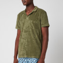 Orlebar Brown Men's Terry Towelling Polo Shirt - Olive