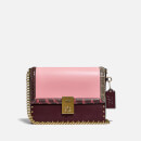 Coach New York Women's Colorblock Jennifer Lopez Hutton Shoulder Bag - Peony Oxblood Multi
