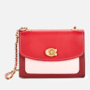Coach Women's Colorblock Parker 18 Shoulder Bag - Red