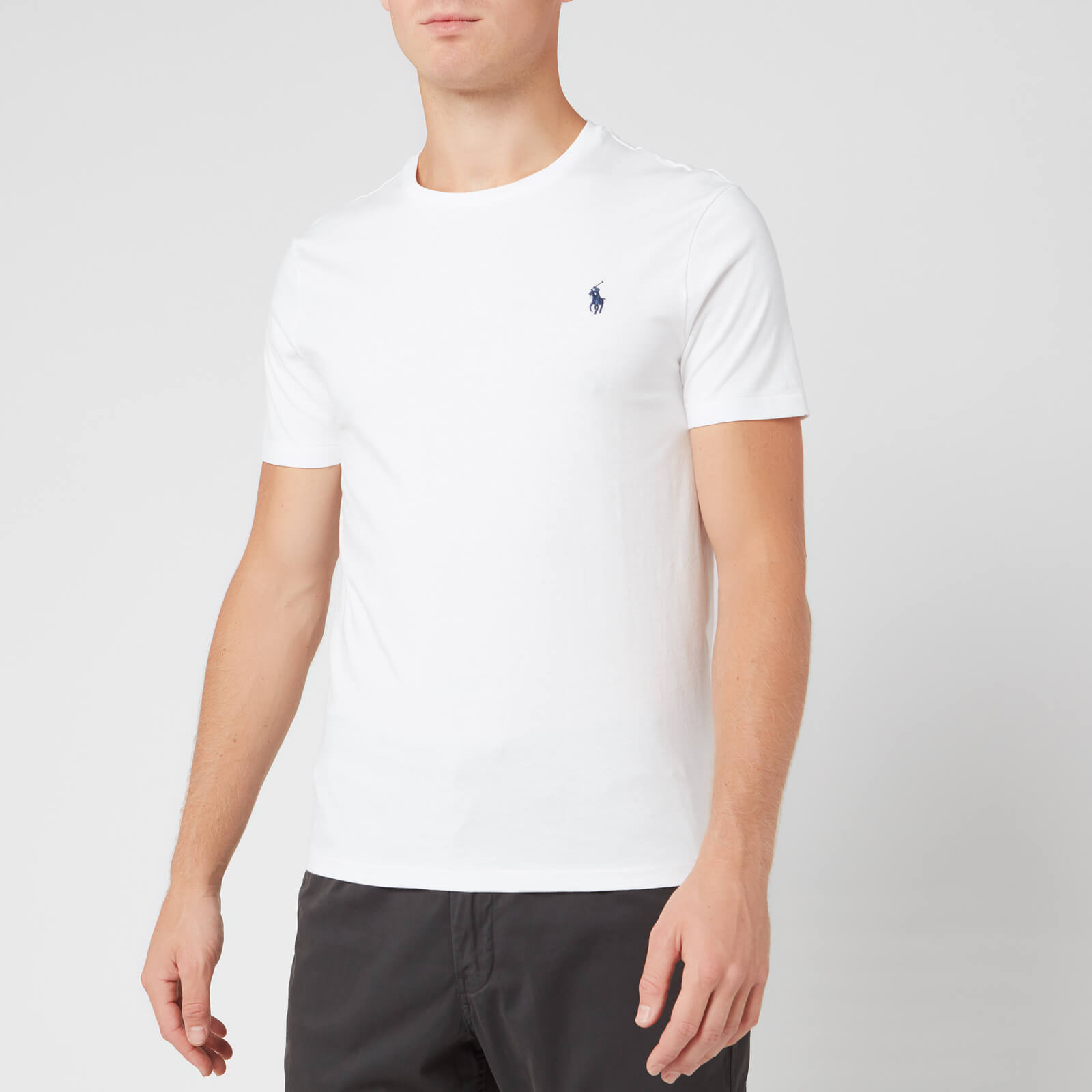 Ralph lauren slim fit white t shirt clearance