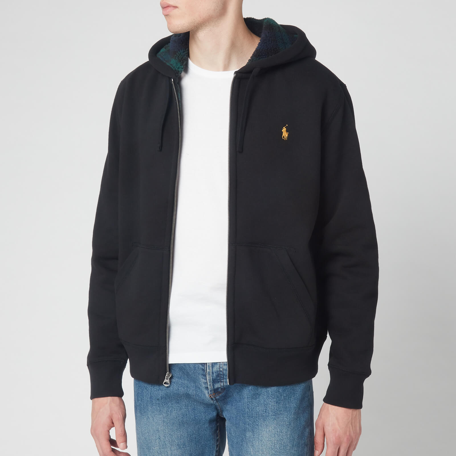 ralph lauren fleece lined hoodie