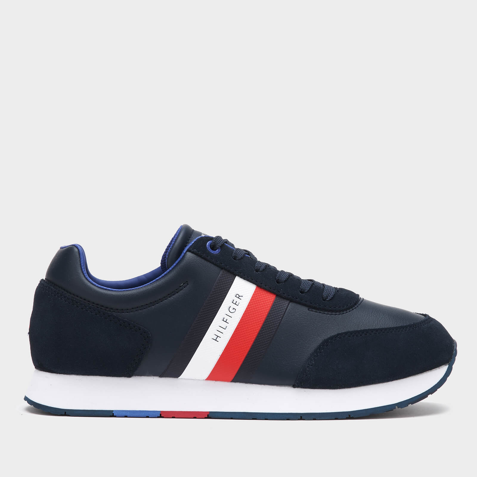 tommy hilfiger corporate leather trainers