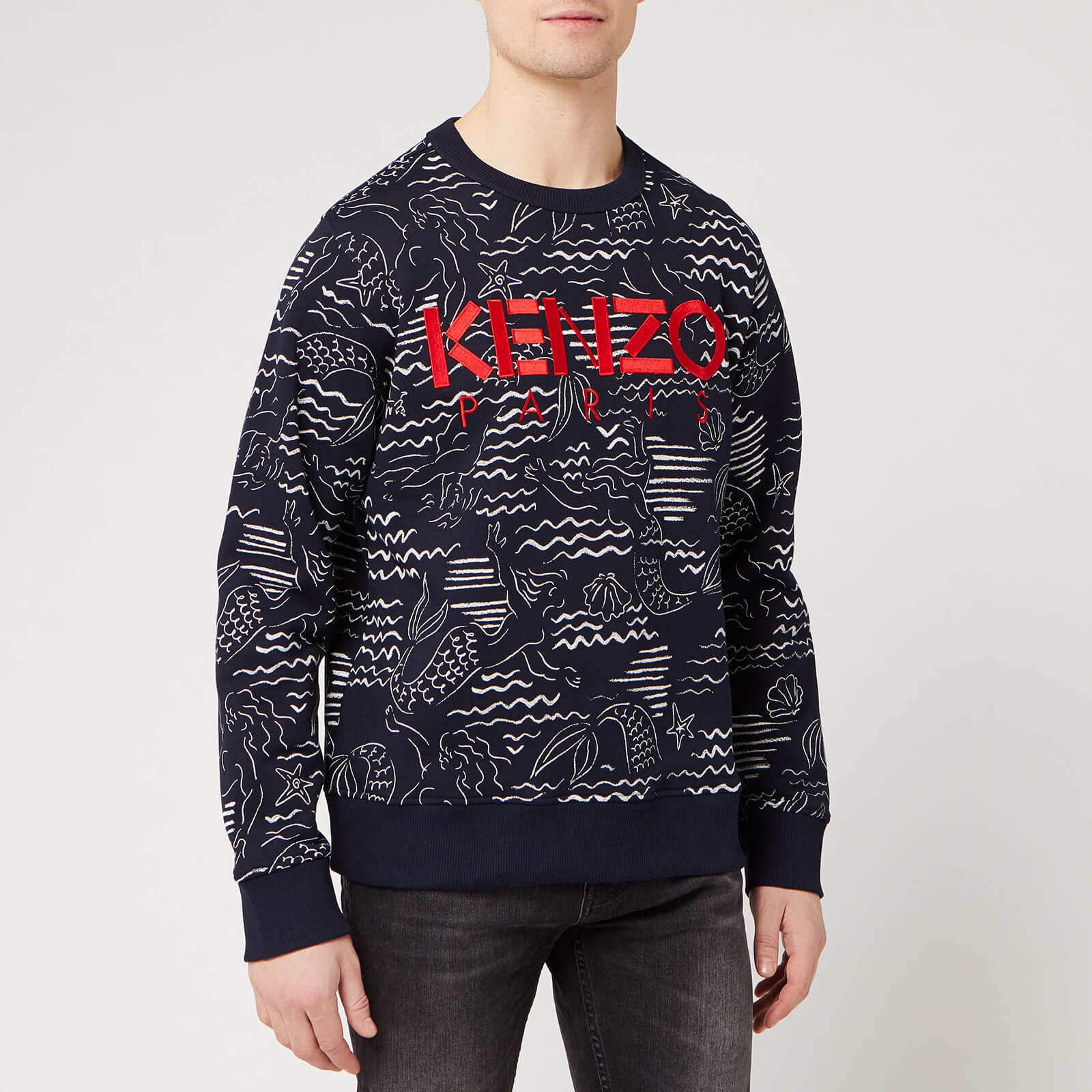 Kenzo all over print sweatshirt clearance