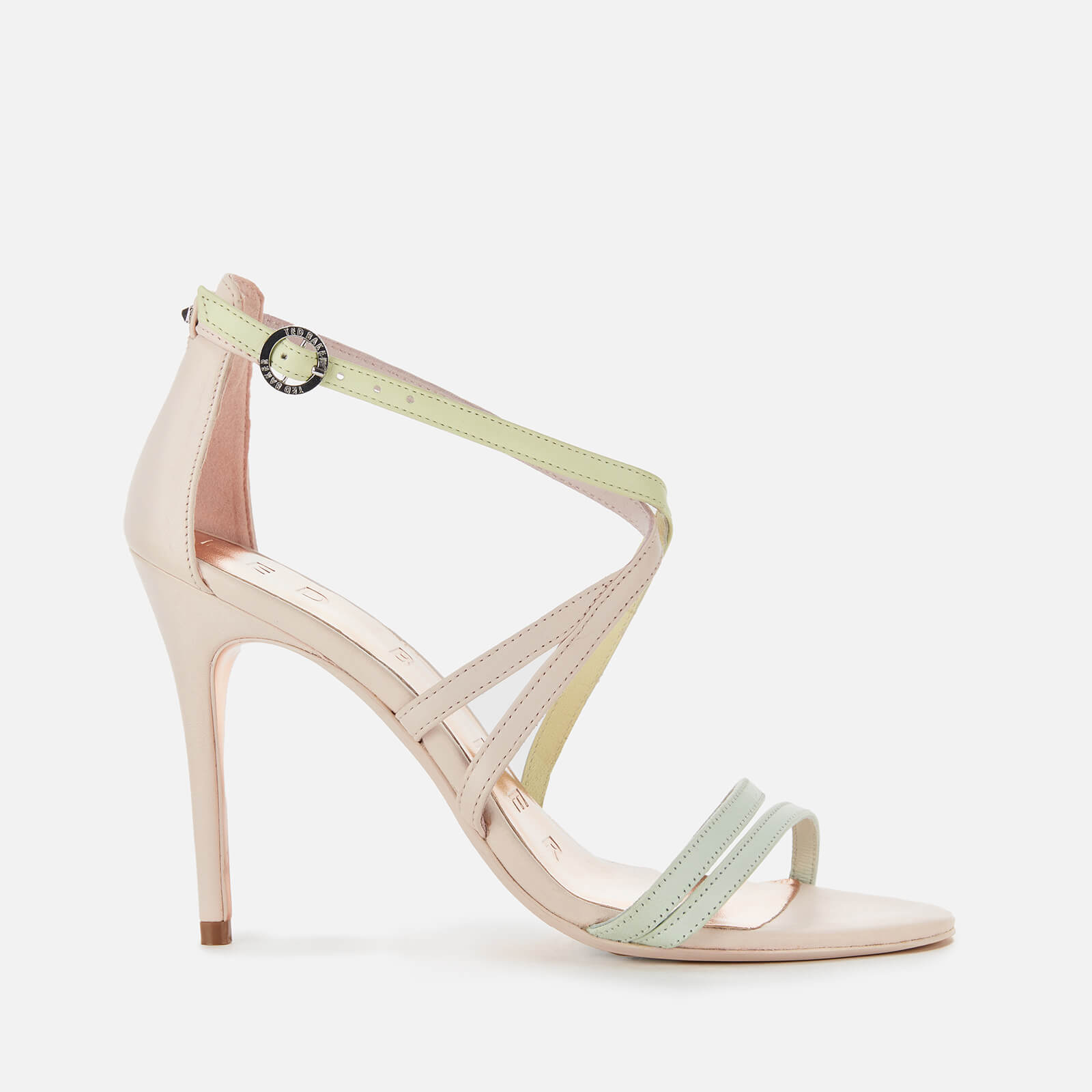 baby pink heeled sandals