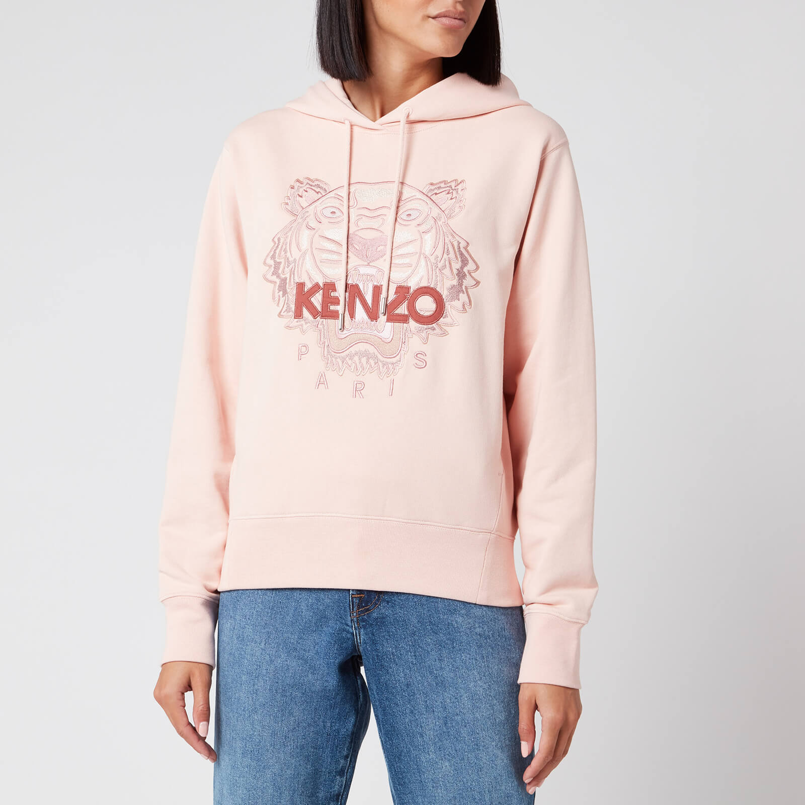 faded pink hoodie