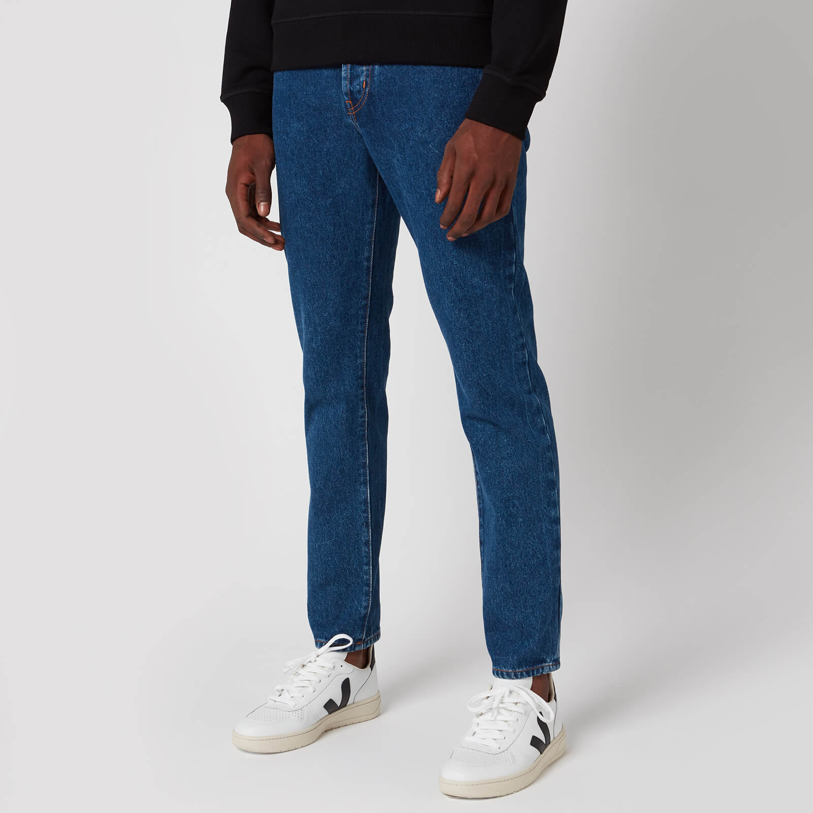 stone washed slim jeans