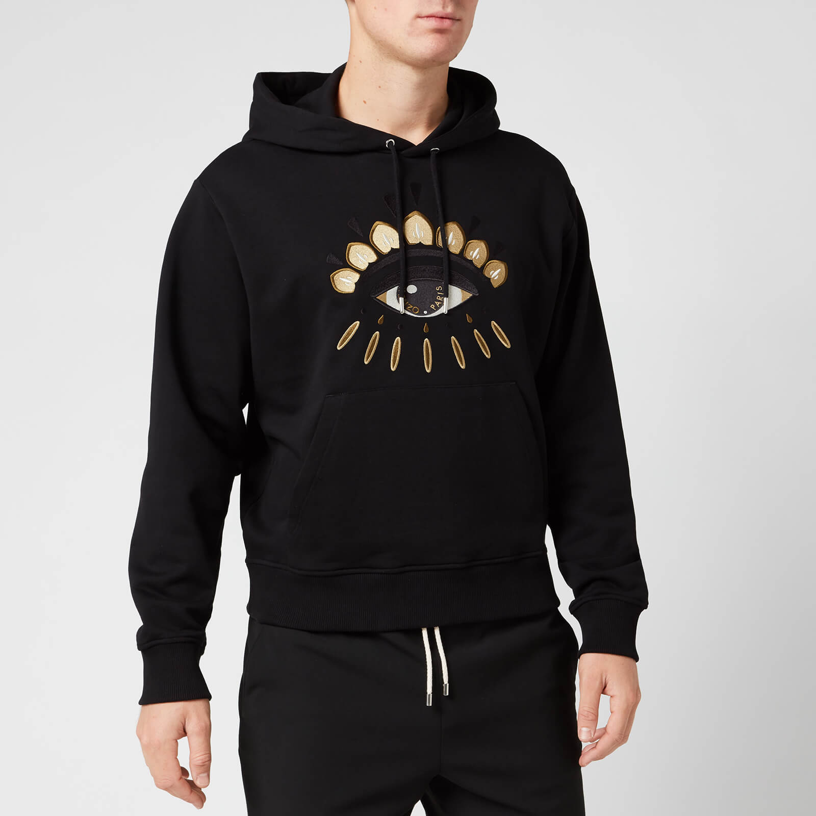 kenzo eye hoodie black