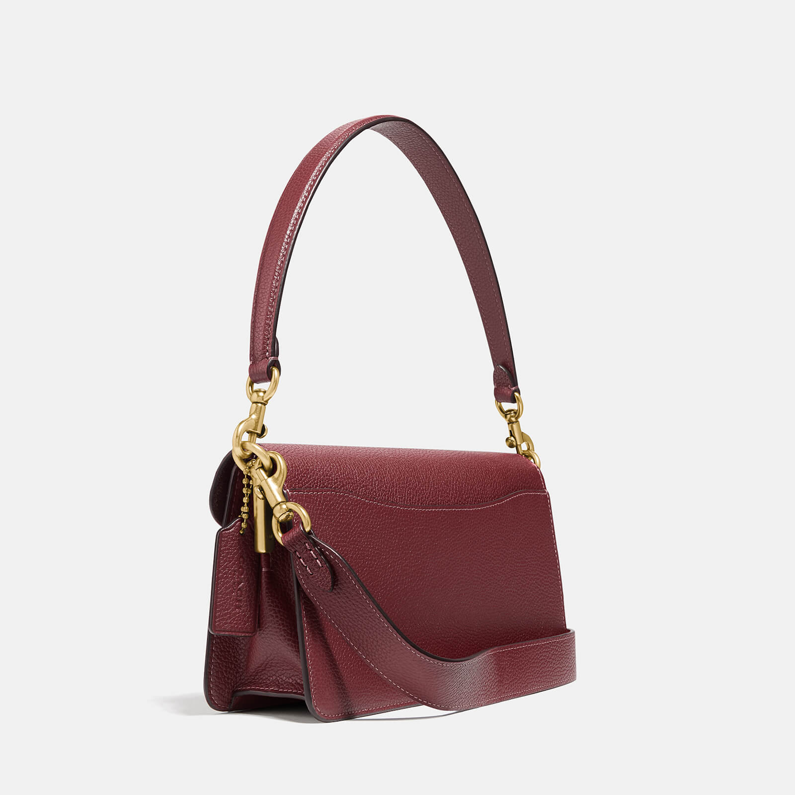 COACH 蔻驰 TABBY系列26号 限量版 珐琅扣复古酒红单肩包 海淘免运费直邮到手￥1741.5