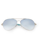 Matthew Williamson Mirror Lens Aviator Sunglasses - Jade