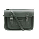 The Cambridge Satchel Company 13 Inch Classic Leather Satchel - Dark Olive