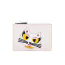 Karl Lagerfeld Women's Monster Choupette Mini Clutch - Cream