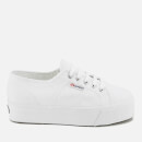 Superga Women's 2790 Linea Up Down Flatform Trainers - White