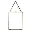 Nkuku Kiko Antique Brass Glass Frame - Portrait 8 x 10"