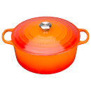 Le Creuset Signature Cast Iron Round Casserole Dish - 24cm - Volcanic