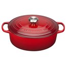 Le Creuset Signature Cast Iron Oval Casserole Dish - 29cm - Cerise