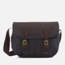 Barbour Men's Wax Leather Terras Bag - Navy