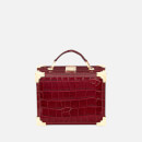 Aspinal of London Women's Mini Croc Trunk - Bordeaux
