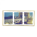 Umbra Prisma Three Photo Frame - Matte Brass - 6 x 4"