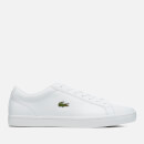 Lacoste Men's Straightset Bl 1 Leather Trainers - White