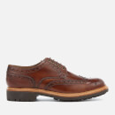 Grenson Men's Archie Hand Painted Leather Commando Sole Brogues - Tan
