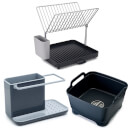 Joseph Joseph Washing Up Starter Set - Grey