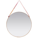 Nkuku Kiko Round Mirror - Antique Brass - Large