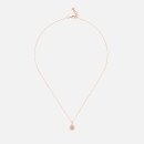 Ted Baker Women's Elvina Enamel Mini Button Pendant - Rose Gold/Silver Glitter - Rose Gold