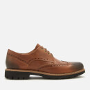 Clarks Men's Batcombe Wing Leather Brogues - Dark Tan